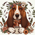 Basset Hound Dog Mom Mug | Basset Hound Gift | Cute Dog Mom Coffee Mug | Basset Hound Lover