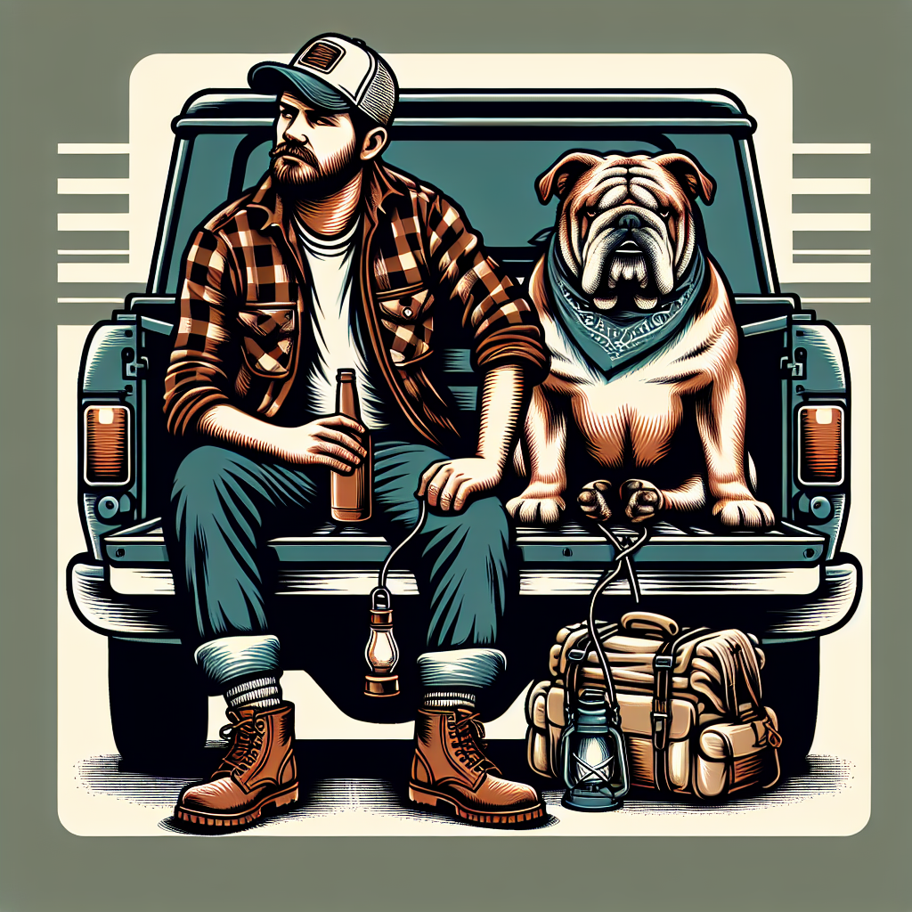 Bulldog Dog Dad Tote Bag | English Bulldog Gift | Funny Bulldog Lover | Dog Dad Tailgate Bag