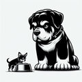 Funny Rottweiler Hoodie | Rottweiler Owner Gift | Dog Lover Sweatshirt | Rottweiler Mom Dad | Cute Dog Hoodie | Rottie Merchandise