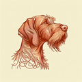 Wirehaired Vizsla Tote Bag | Minimalist Line Art | Wirehaired Vizsla Gift | Dog Mom Tote | WHV Owner