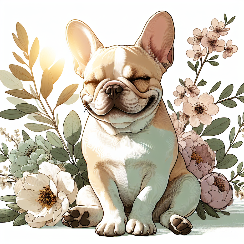 French Bulldog Tote Bag | Spring Floral Frenchie | Dog Mom Gift | Botanical Pet Lover Tote | French Bulldog Owner