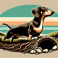 Dachshund Adventure Shirt | Badger Dog Tunnel Tee | Dachshund Owner Gift | Wiener Dog Shirt