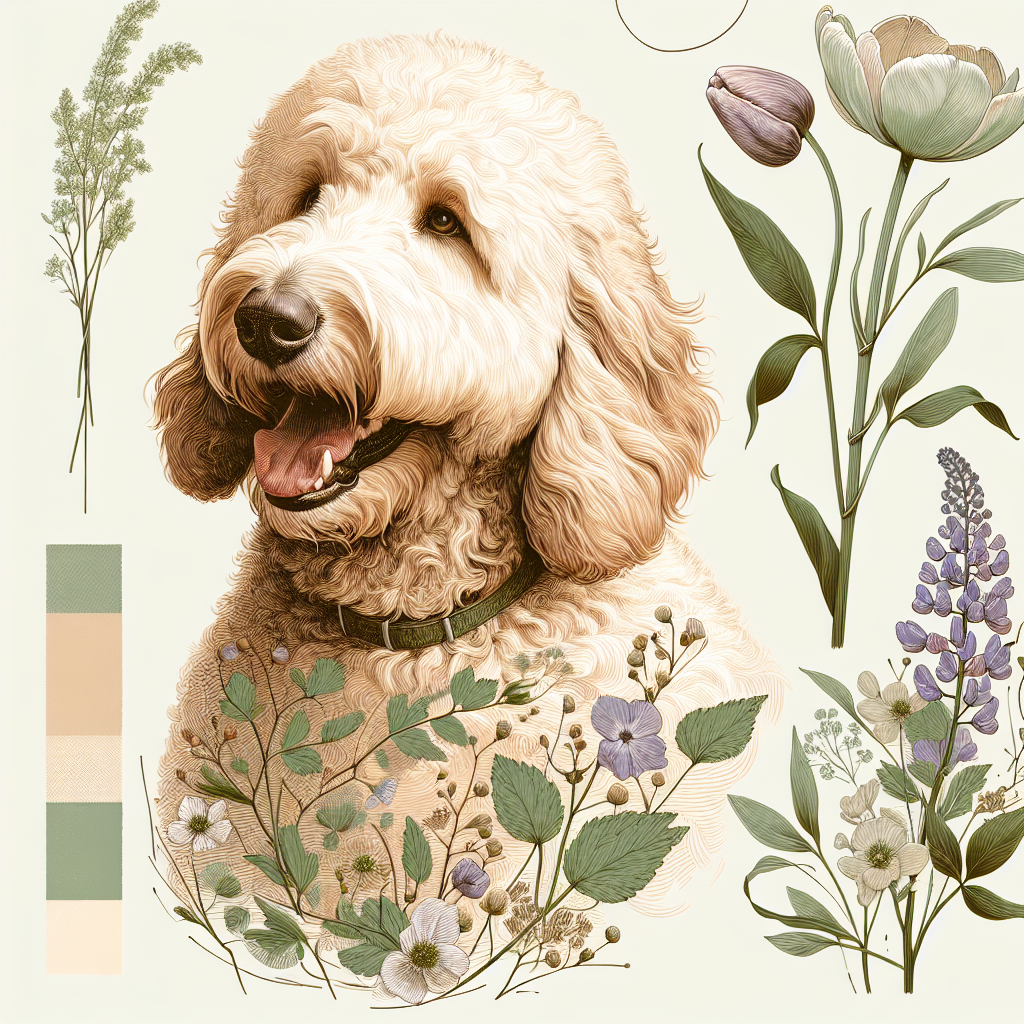 Labradoodle Hoodie | Spring Floral Labradoodle Sweatshirt | Doodle Mom Gift | Labradoodle Lover Shirt | Cute Doodle Dog Hoodie