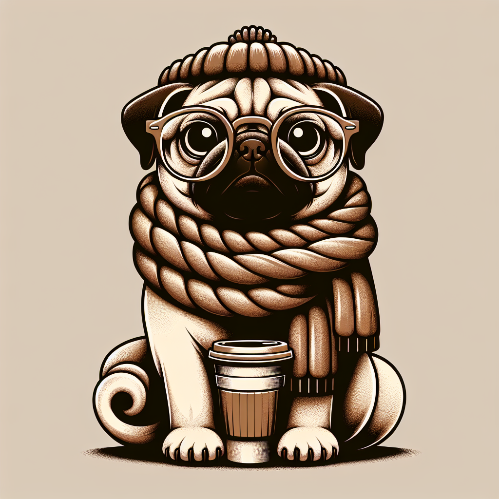 Pug dog mom design