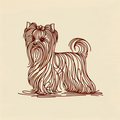 Yorkshire Terrier Mug | Minimalist Yorkie Gift | Cute Yorkie Mom Coffee Mug | Yorkshire Terrier Owner Gift