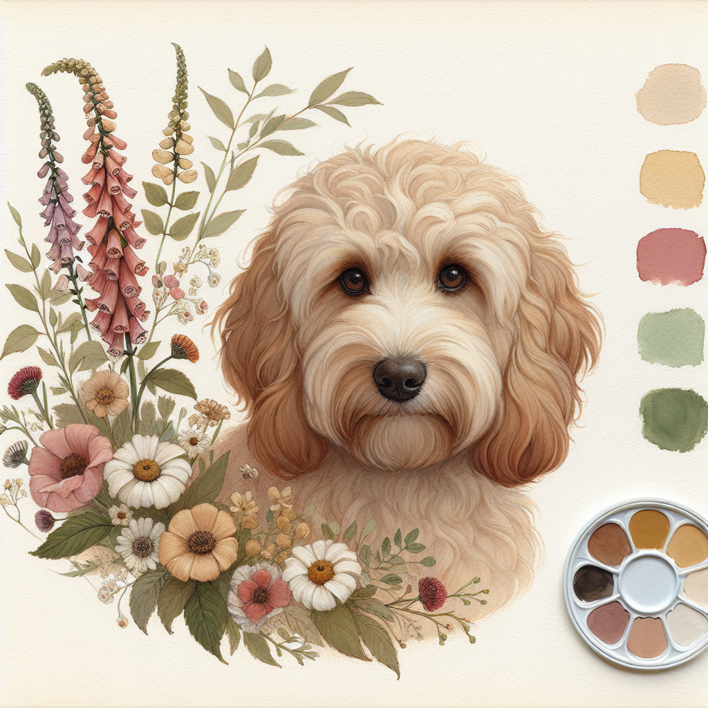 Cockapoo Shirt Cottagecore | Watercolor Cockapoo Tee | Dog Mom Gift | Cockapoo Owner Floral Tshirt