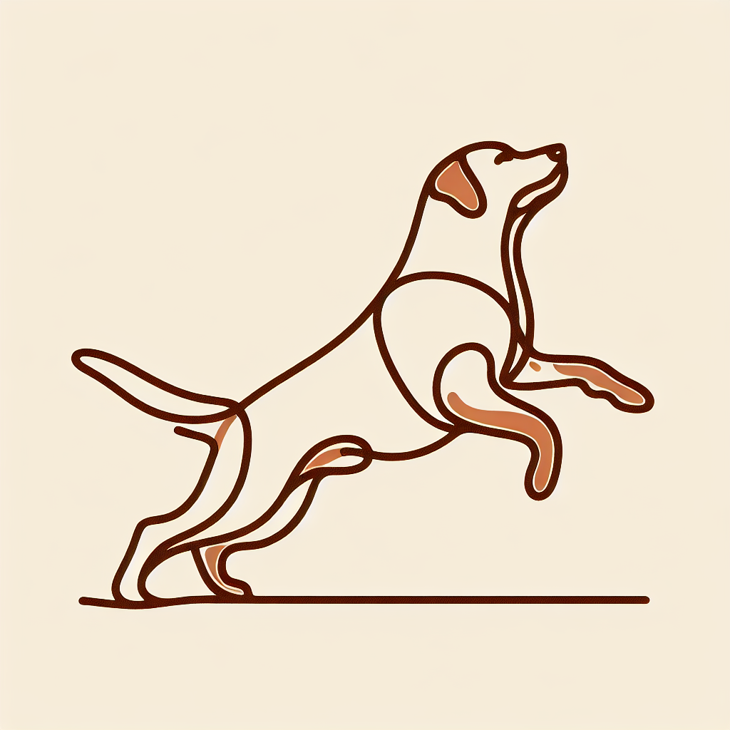 Labrador Retriever minimalist silhouette design