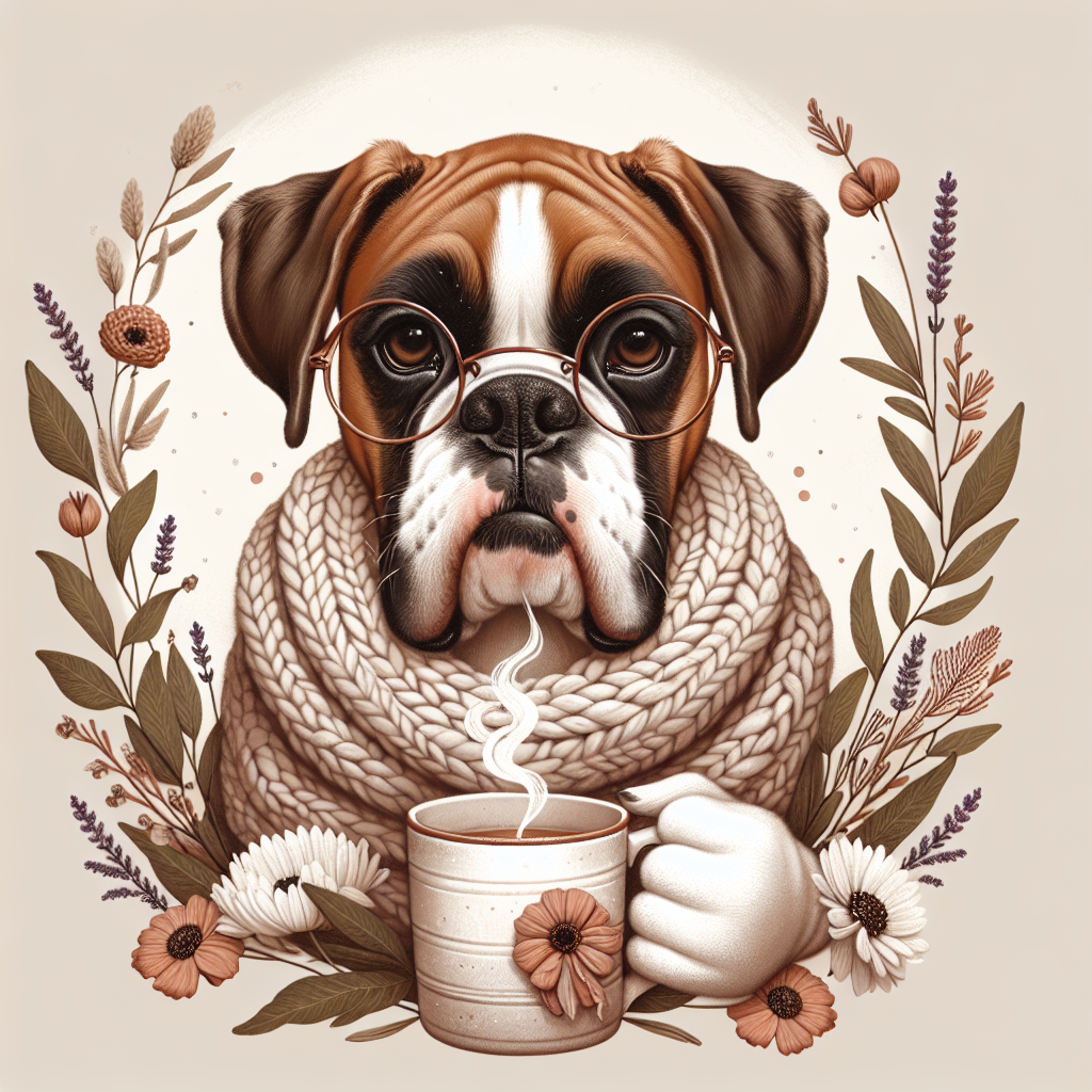 Boxer Dog Mom Shirt | Cute Boxer Tee | Boxer Dog Gift | Boxer Mom Gift | Dog Mom Botanical Tee