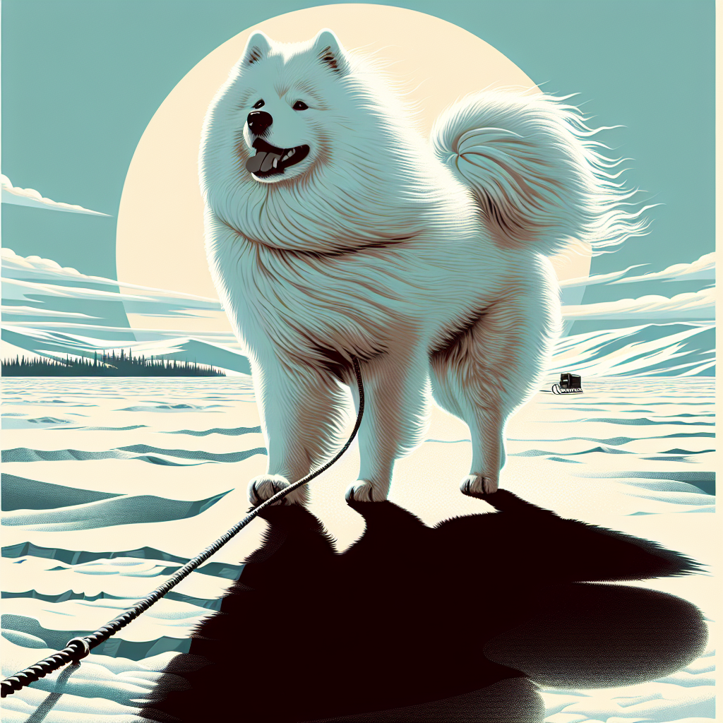 Samoyed Hoodie | Arctic Adventure Sled Dog Sweatshirt | Samoyed Mom Gift | Fluffy Dog Lover Tee