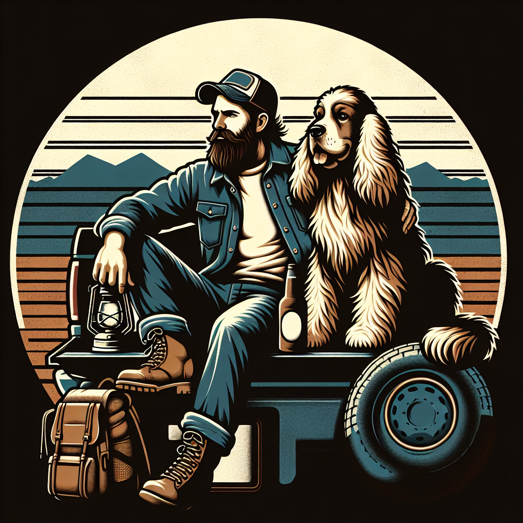 Cocker Spaniel dog dad design