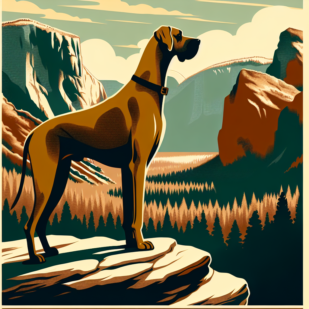 Great Dane Tote Bag | National Parks Adventure Dog | Great Dane Gift | Giant Dog Mom Bag | Hiking Dog Tote