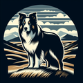 Border Collie Tote Bag | Adventure Dog Gift | Highland Herding Dog Bag | Border Collie Owner Gift
