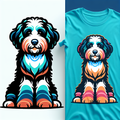 Minimalist Bernedoodle Tote Bag | Dog Lover Gift | Bernedoodle Owner | Pet Parent Gift