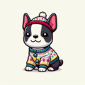 Seasonal Boston Terrier Tote Bag | Dog Lover Gift | Boston Terrier Owner | Pet Parent Gift