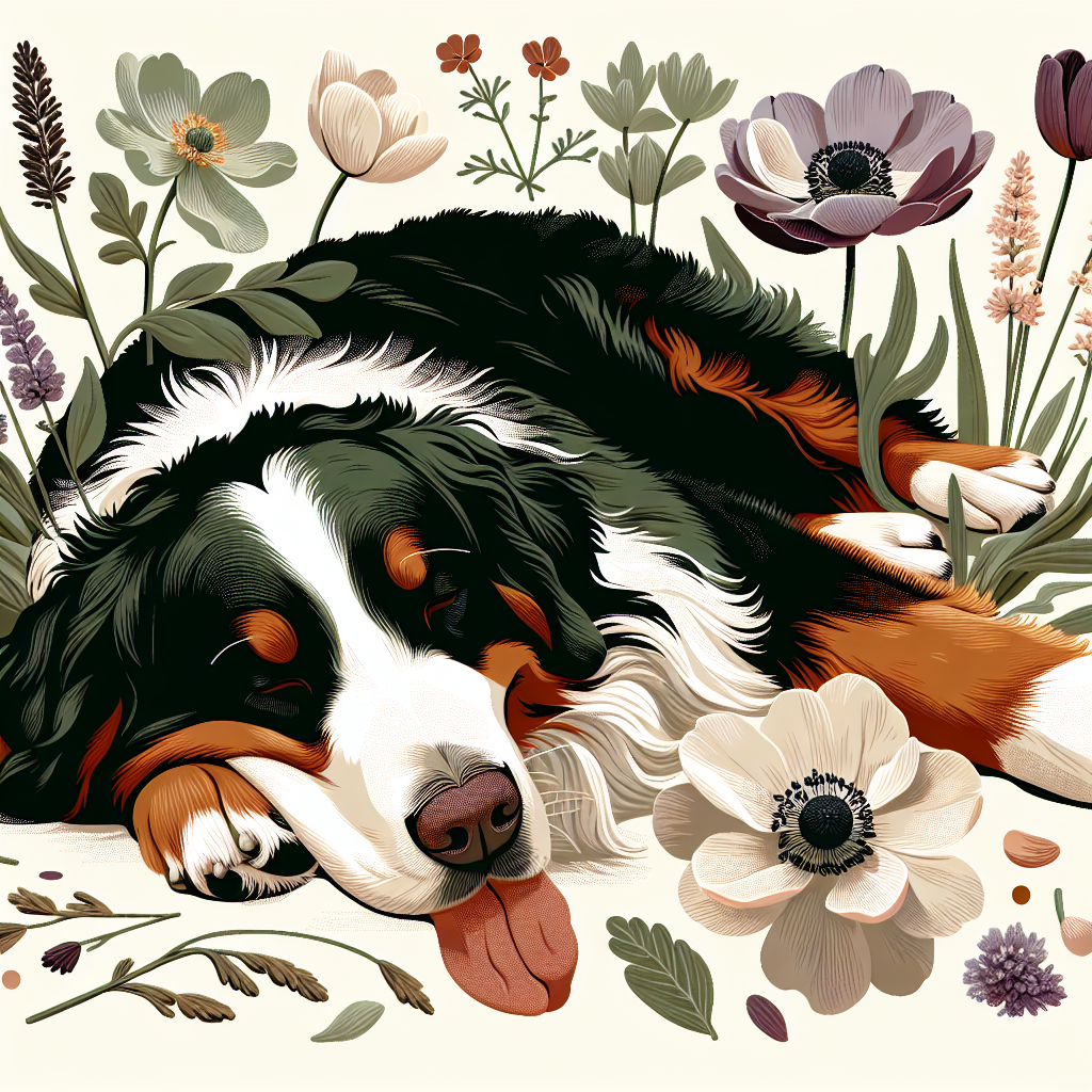Bernese Mountain Dog seasonal design
