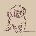 Cavapoo Tote Bag | Minimalist Line Art | Cavapoo Mom Gift | Cute Cavapoo Bag | Dog Lover Tote