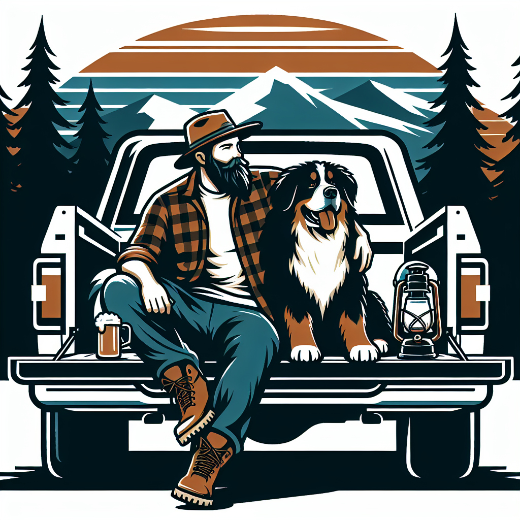 Bernese Mountain Dog Mug | Dog Dad Gift | Berner Pickup Truck | Bernese Mountain Dog Dad