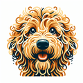 Goldendoodle Hoodie | Funny Doodle Dog Portrait Sweatshirt | Goldendoodle Mom Gift | Doodle Dog Lover Hoodie