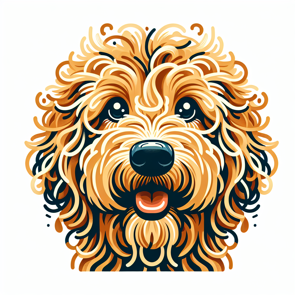 Goldendoodle portrait design