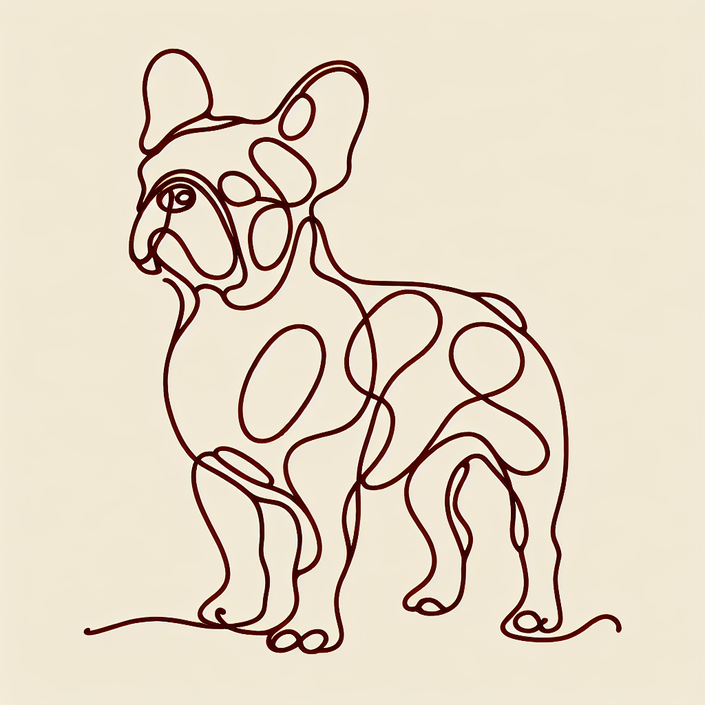 French Bulldog Hoodie | Minimalist Line Art Frenchie Sweatshirt | French Bulldog Gift | Frenchie Mom
