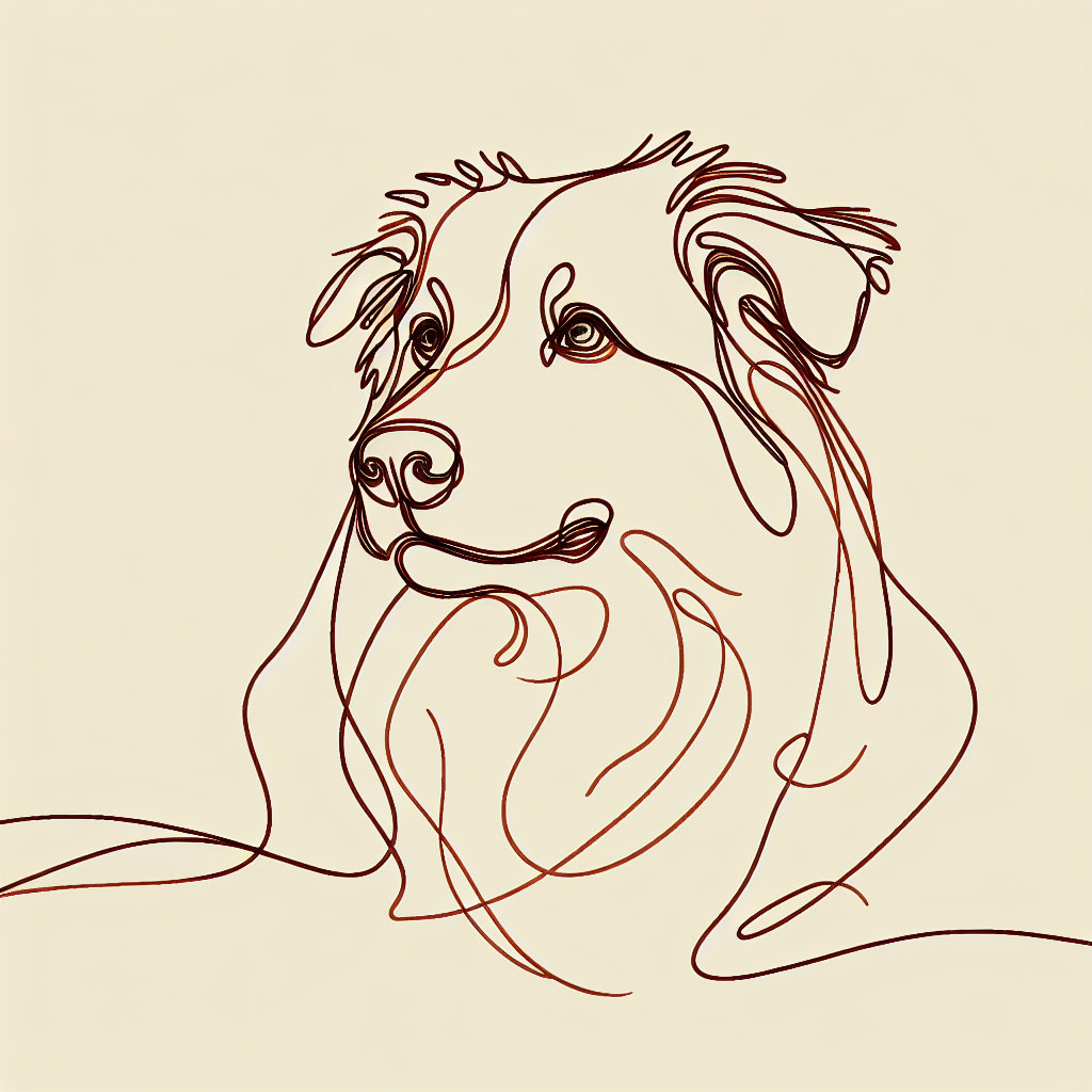Australian Shepherd Mug | Minimalist Line Art Aussie Gift | Dog Mom Coffee Cup | Herding Dog Owner