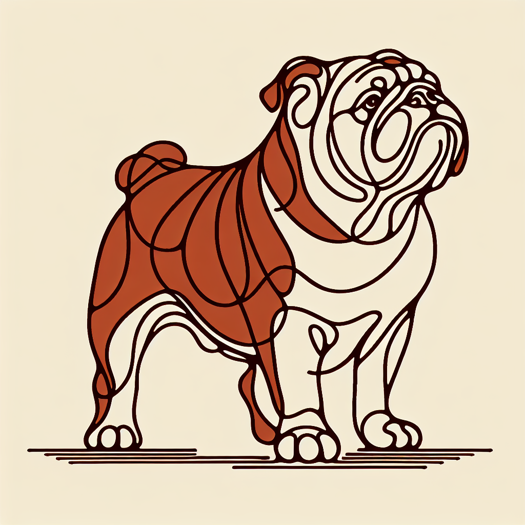 Bulldog Minimalist Line Art Shirt | English Bulldog Tee | Bulldog Owner Gift | Cute Bulldog Shirt