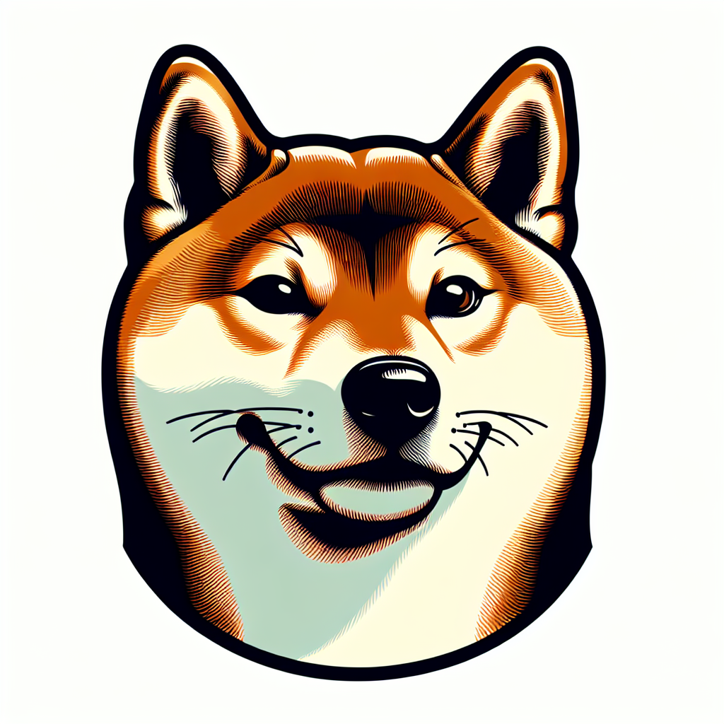 Shiba Inu portrait design