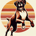 Boxer Dog Tote Bag | Retro Vintage Boxer Gift | Zoomies Kidney Bean Wiggle | Boxer Mom Bag