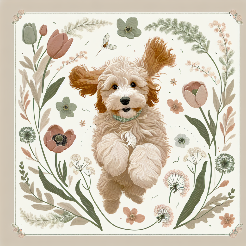 Cockapoo Spring Hoodie | Cockapoo Mom Gift | Cute Cockapoo Sweatshirt | Dog Mom Botanical Hoodie