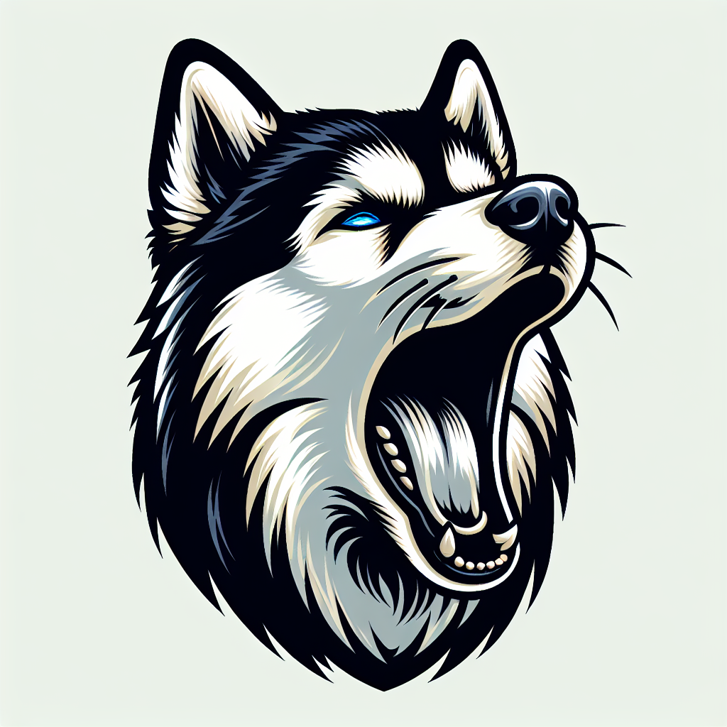 Husky portrait design