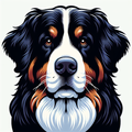 Bernese Mountain Dog Hoodie | Berner Dog Mom Gift | Bernese Mountain Dog Portrait Sweatshirt | BMD Owner