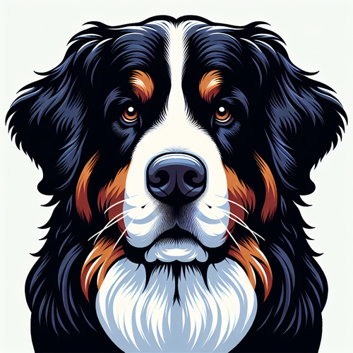 Bernese Mountain Dog portrait design