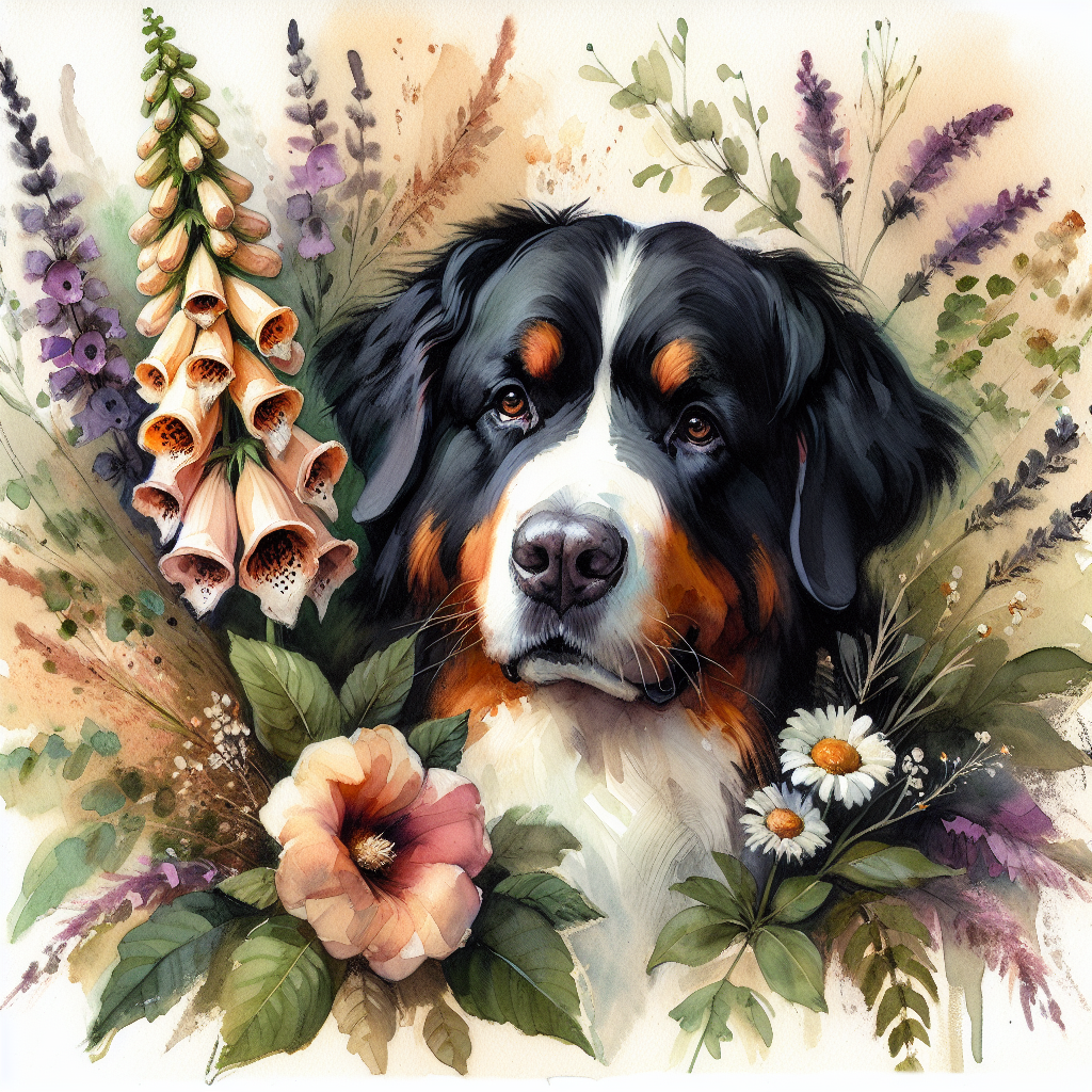 Bernese Mountain Dog Shirt | Cottagecore Watercolor Berner Tee | Dog Mom Gift | Wildflower Botanical Floral
