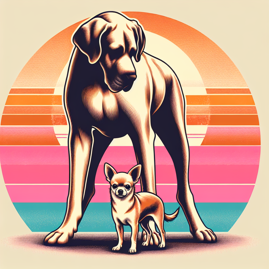 Chihuahua retro vintage design