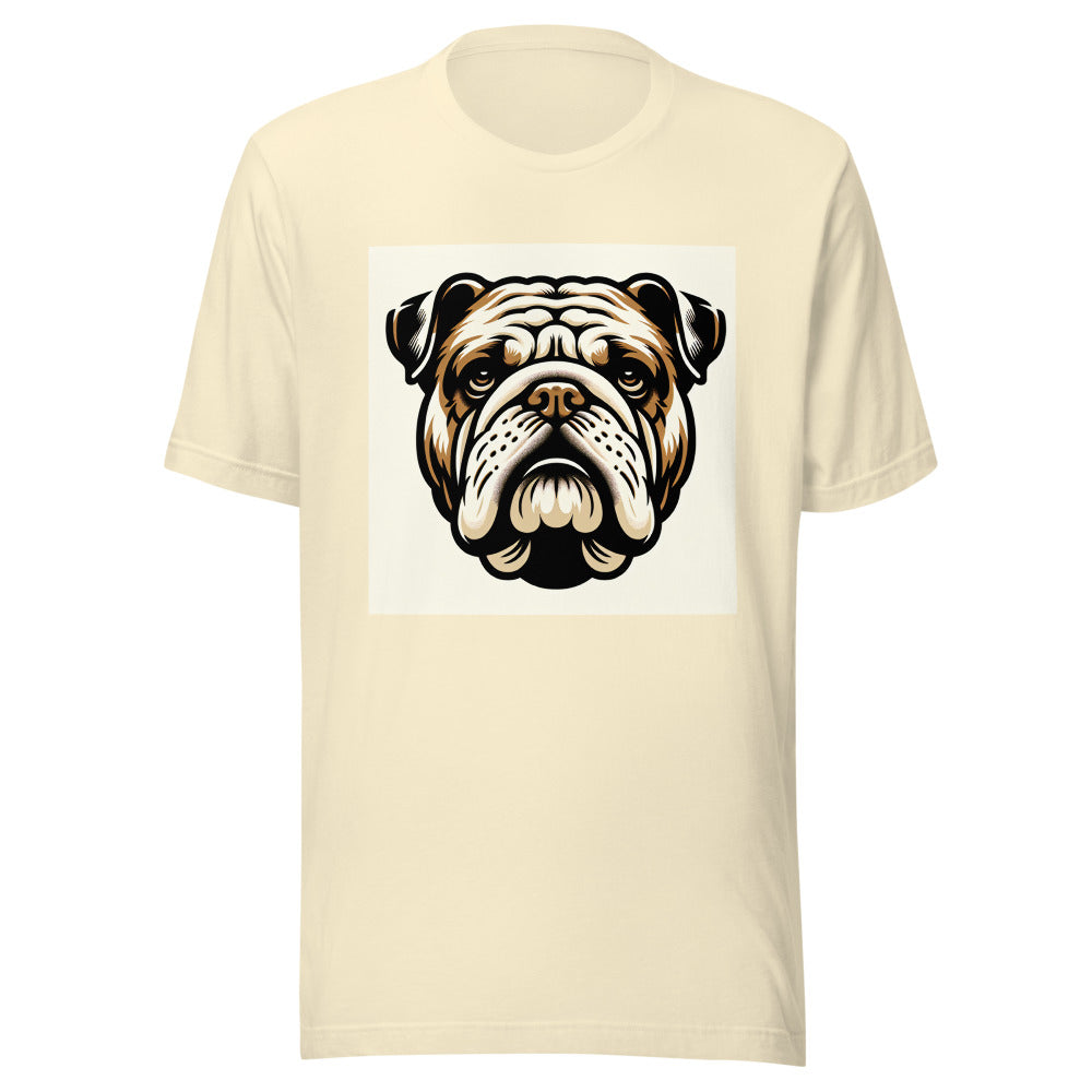 Bulldog portrait mockup