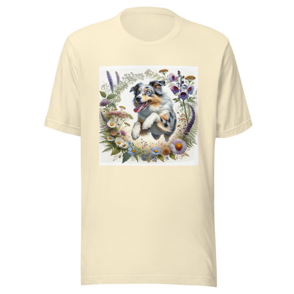 Australian Shepherd Shirt | Blue Merle Aussie Zoomies Tee | Cottagecore Dog Mom Gift | Aussie Lover
