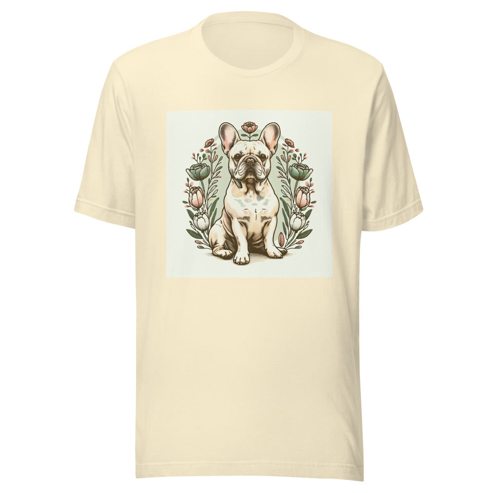 French Bulldog Spring Shirt | Frenchie Botanical Tee | French Bulldog Mom Gift | Cute Frenchie Shirt