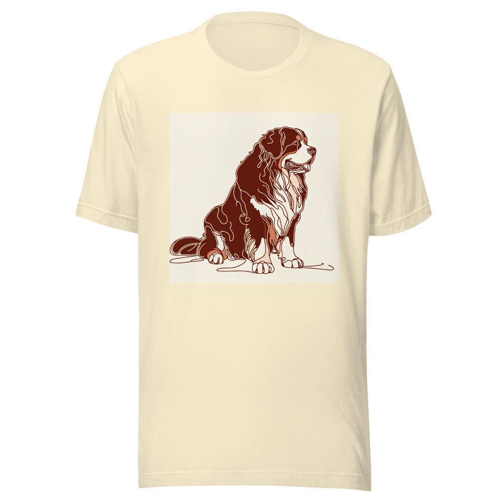 Bernese Mountain Dog Shirt | Minimalist Line Art Tee | Berner Mom Gift | Bernese Mountain Dog Owner