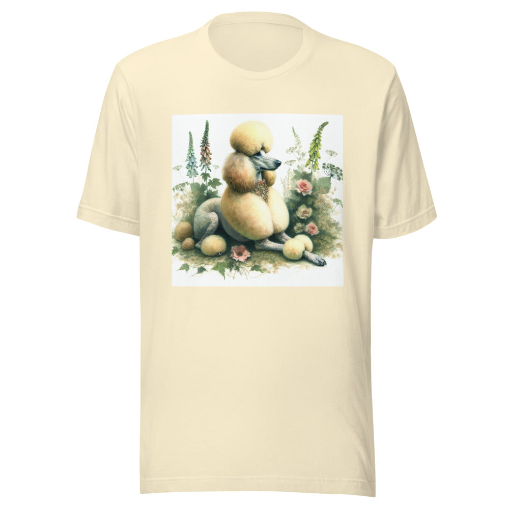 Poodle Cottagecore Shirt | Standard Poodle Gift | Watercolor Poodle Tee | Poodle Mom Shirt | Dog Lover Gift