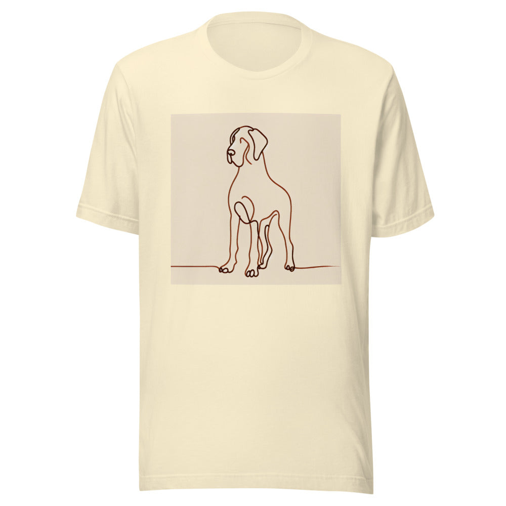 Great Dane Shirt | Minimalist Line Art Tee | Great Dane Mom Gift | Gentle Giant Dog Owner