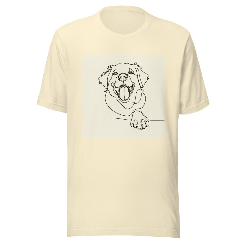 Golden Retriever Minimalist Line Art Shirt | One Line Drawing Dog Tee | Golden Retriever Gift | Dog Mom Shirt | Cute Golden Retriever Lover