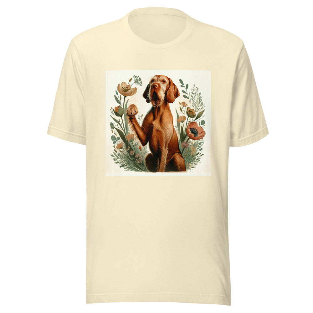 Wirehaired Vizsla Shirt | Spring Botanical Dog Tee | Wirehaired Vizsla Gift | Dog Mom Shirt