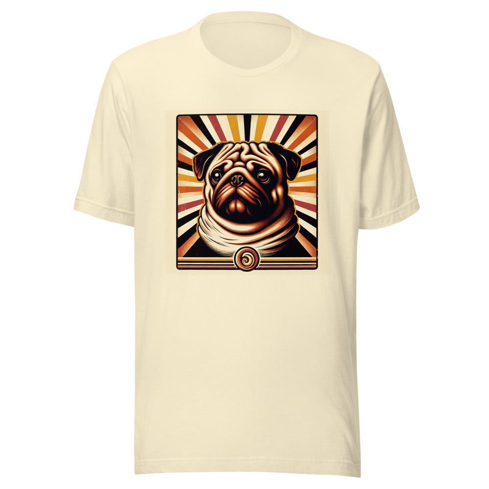 Pug Shirt Retro Vintage | Funny Pug Tee | Pug Mom Gift | Pug Lover Shirt | Pug Dog Graphic Tee