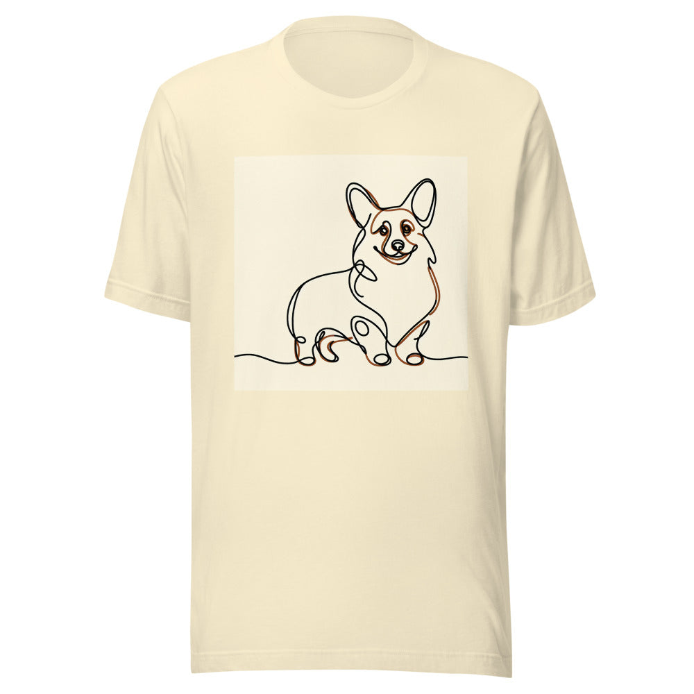 Corgi Shirt Minimalist Line Art | Corgi Mom Gift | Cute Corgi Tee | Corgi Lover Gift | Dog Mom Shirt
