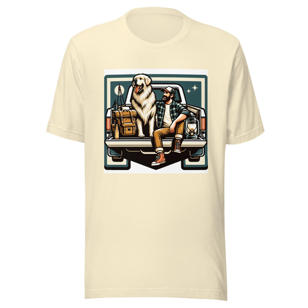 Golden Retriever Dog Dad Shirt | Funny Truck Tailgate Tee | Golden Retriever Gift | Adventure Dog Shirt