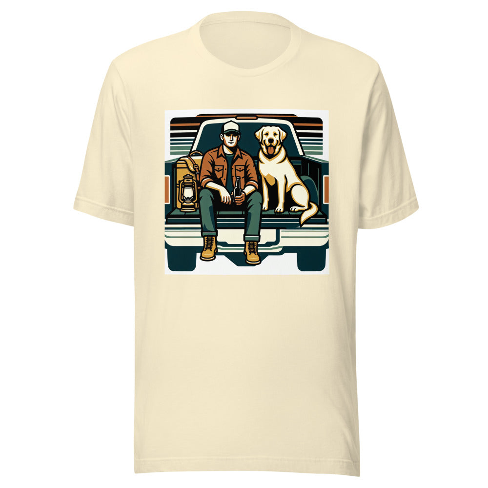 Labrador Retriever Dog Dad Shirt | Yellow Lab Tailgate Tee | Lab Owner Gift | Camping Dog Shirt