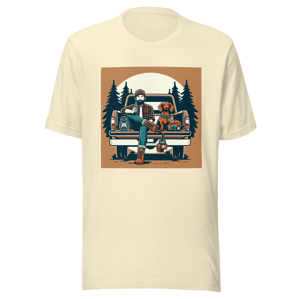 Dachshund Dog Dad Shirt | Funny Dachshund Tee | Camping Dog Dad Gift | Wiener Dog Lover
