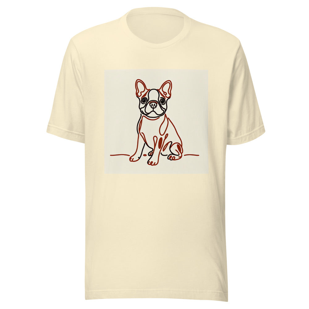 Boston Terrier Zoomies Shirt | Minimalist Line Art Tee | Boston Terrier Mom Gift | Funny Boston Terrier