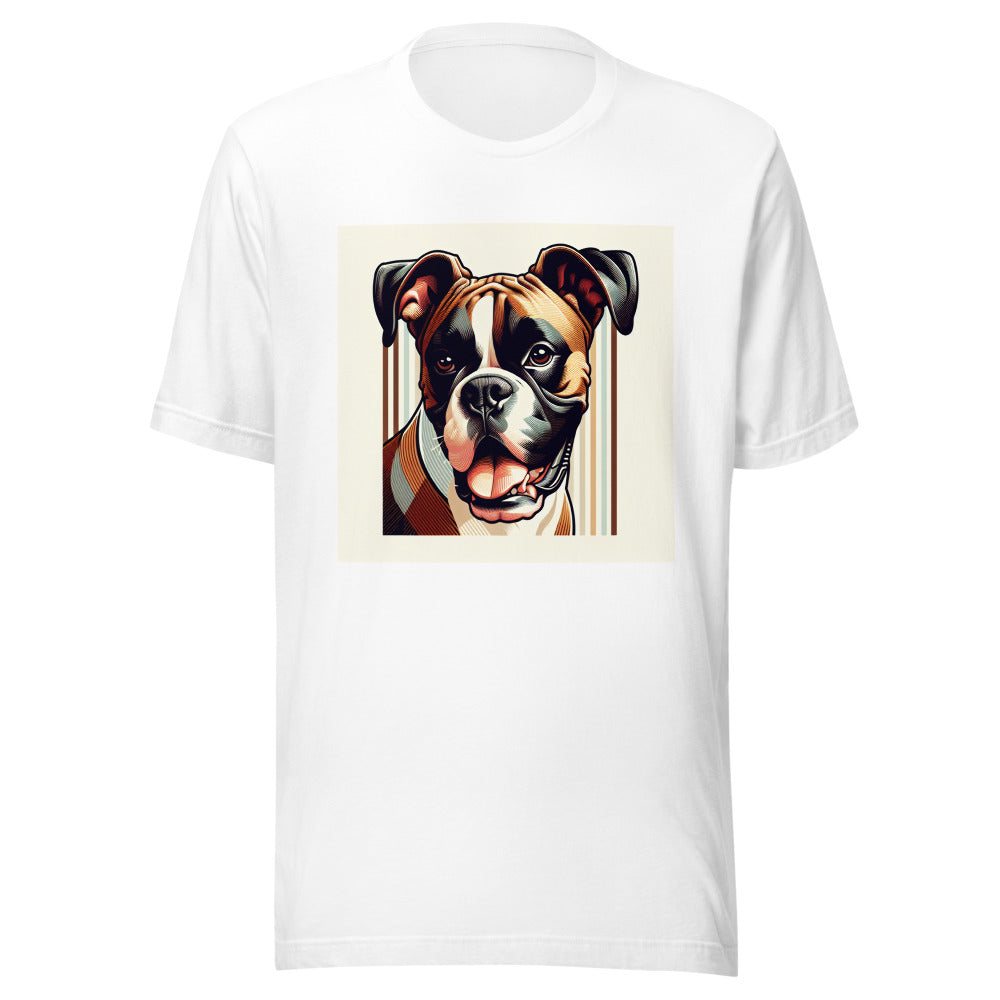 Boxer Dog Shirt | Funny Boxer Face Tee | Dog Mom Gift | Boxer Lover Shirt | Cute Dog Portrait T-Shirt | Boxer Dad Gift