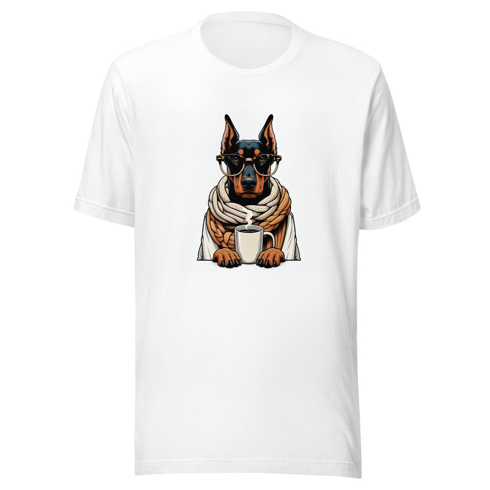 Doberman Shirt | Dog Mom Gift | Doberman Pinscher Tee | Coffee Lover Dog Shirt | Doberman Owner Gift | Funny Dog Mom Shirt